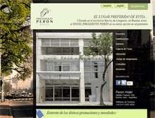 Tablet Screenshot of peronhotel.com